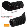 FOCUHUNTER 36mm Inner Diameter Eyepiece Eyepiece Outer Diameter Rubber Eyepiece Hood Eye Glare Custom Black Rubber Ocular Cover Eye Protector Eyecup,