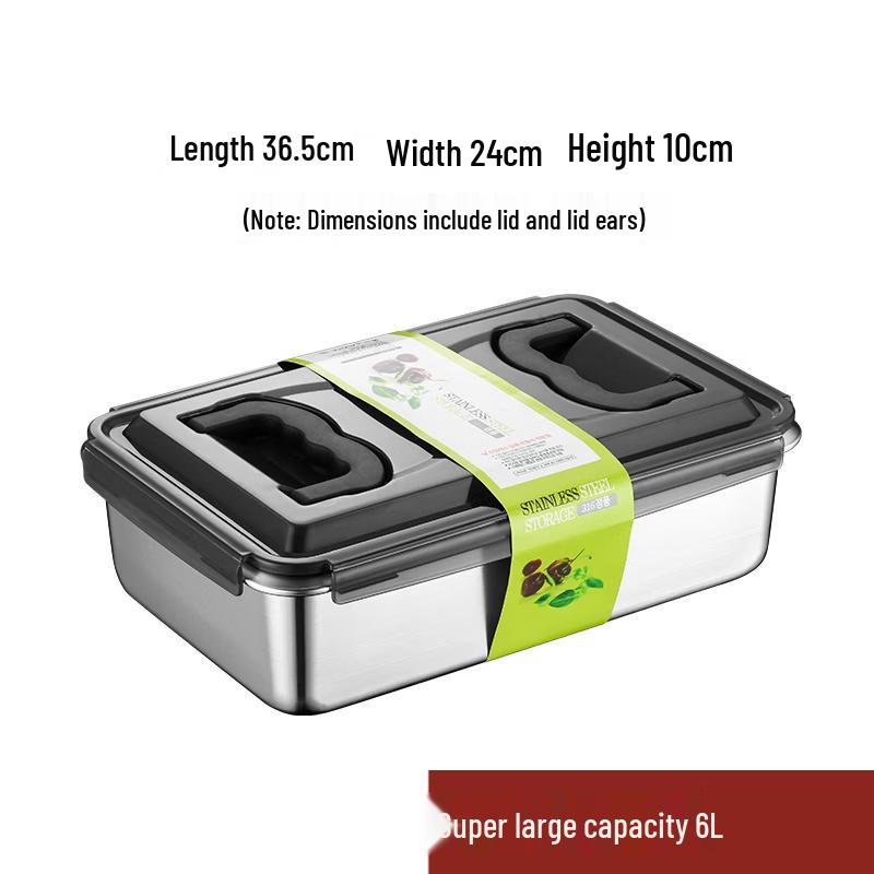 Large Capacity Stainless Steel Sealed Food Container