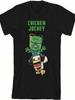Ein Minecrafts Film Hühnerreiter Jugend Schwarz Rundhals Kurzarm T-Shirt