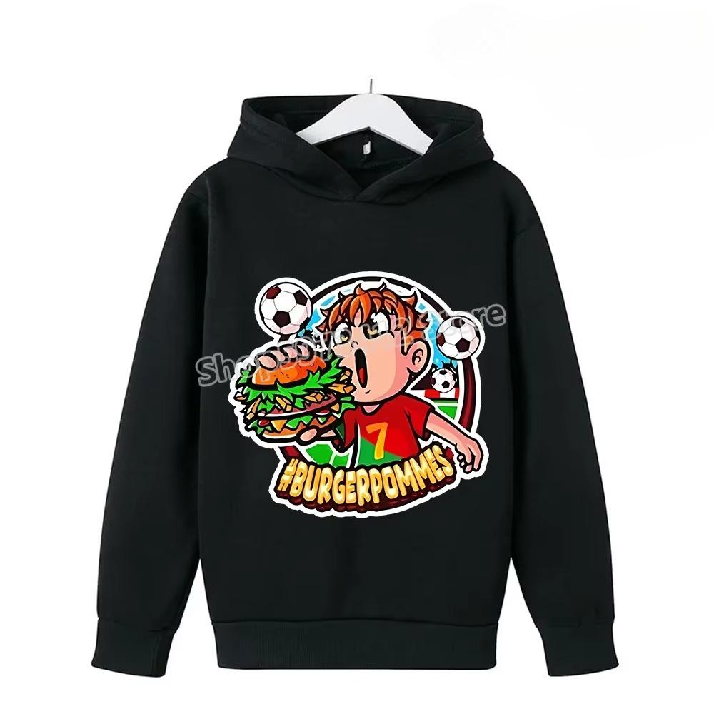 Burgerpommes ICrimax Hoodies Cartoon Print Sweatshirts Kawaii Anime Pullovers Hooded Spring Autumn Hoodie Birthday Gifts