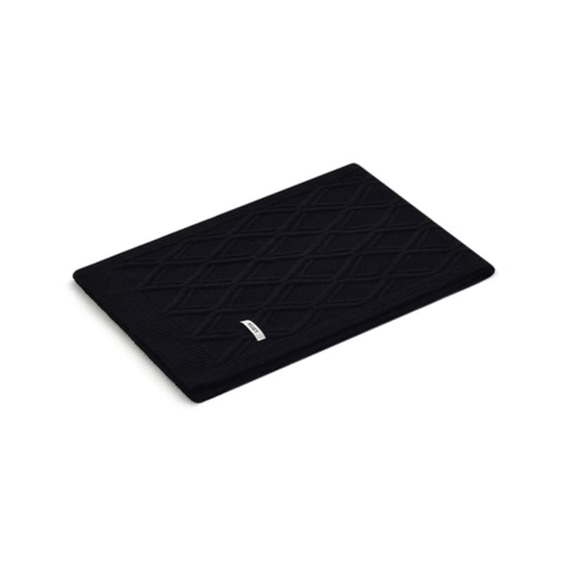 Velsey Diamond Woven Knit Muffler [BLACK]