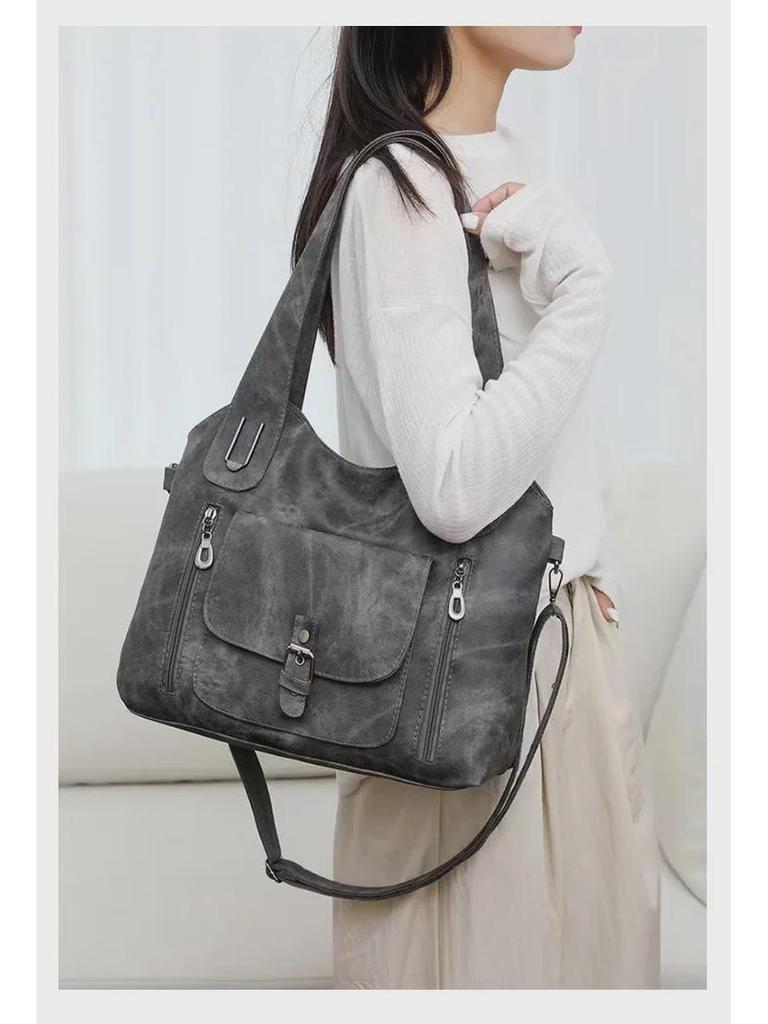 Women's Large Capacity Retro Shoulder Messenger Handbag