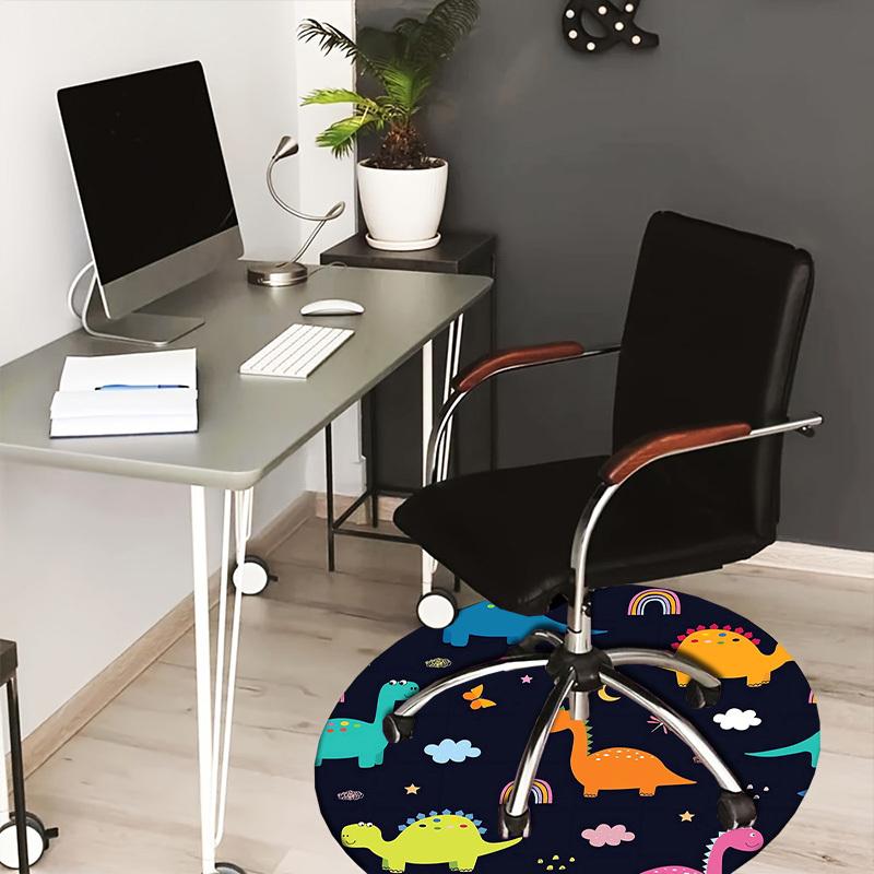 

1pc Office Carpet Chair Mats Dinosaur Fabric by The Yard Perfect for Decorating Office Chairs, Living Rooms, Or Bedrooms.YDT230 80cm by 80cm