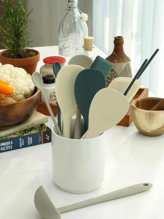 Sillymann [Siliman] Silicone Harmony Cooking Spatula WSK4015 Cream beige