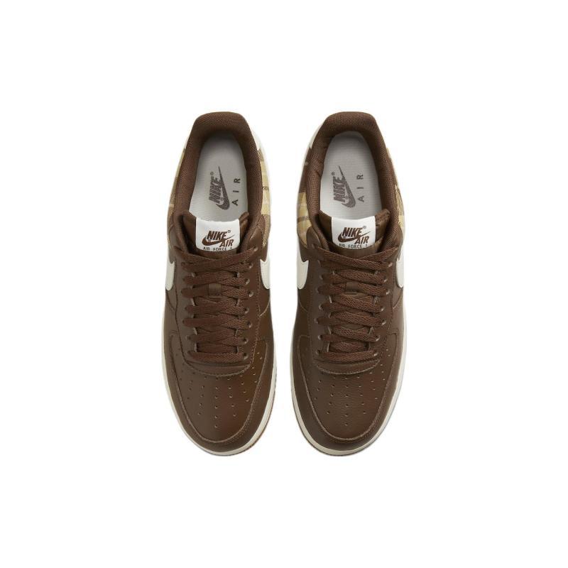 Nike Air Force 1 Low 'Cacao Plaid' Sneakers DV0791-200