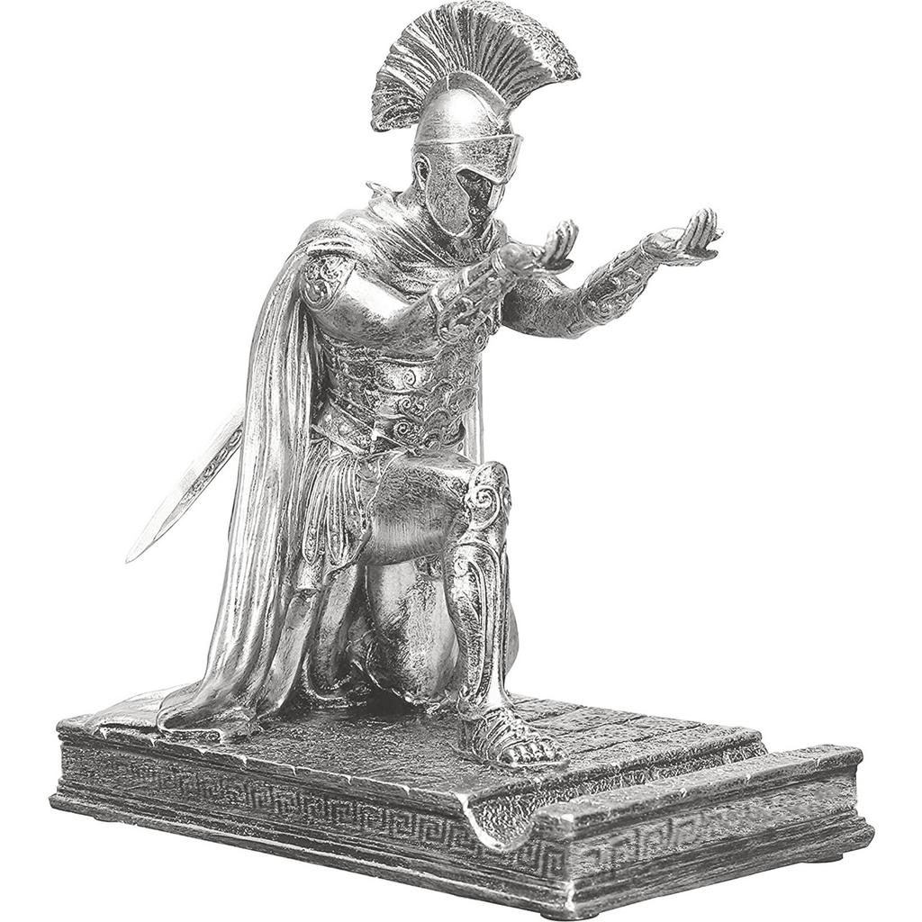 Magnetic Pen Holder For Desk, Pen Holder Cool Desk Accessories, Commander Kneeling Pencil Holders Statue With Holder