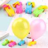 1/3/6PCS Mixed Colorful Blowing Air Running Car Models Ornament Balloon Recoil Cars Creative Festival Gifts Party Game Props ZYF