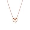 Korean 925 Sterling Silver New Ladies Fashion Jewelry Luxury Love Heart Charm Pendant Necklaces For Women Wedding Party Gift