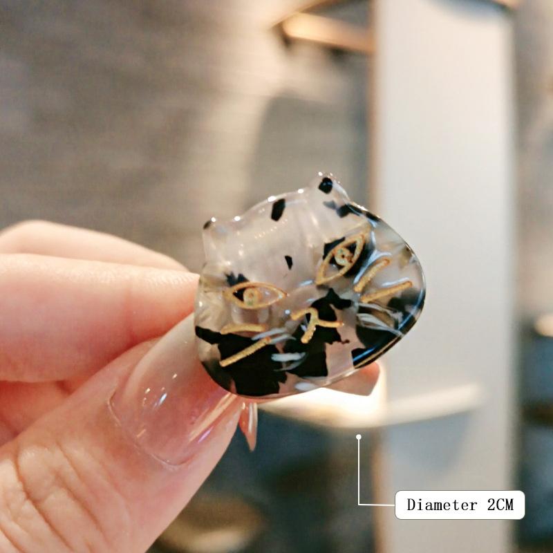 

Новая милая кошка маленькая заколка для волос для женщин заколка-краб из ацетата целлюлозы заколки-крабики для укладки волос модные аксессуары для волос