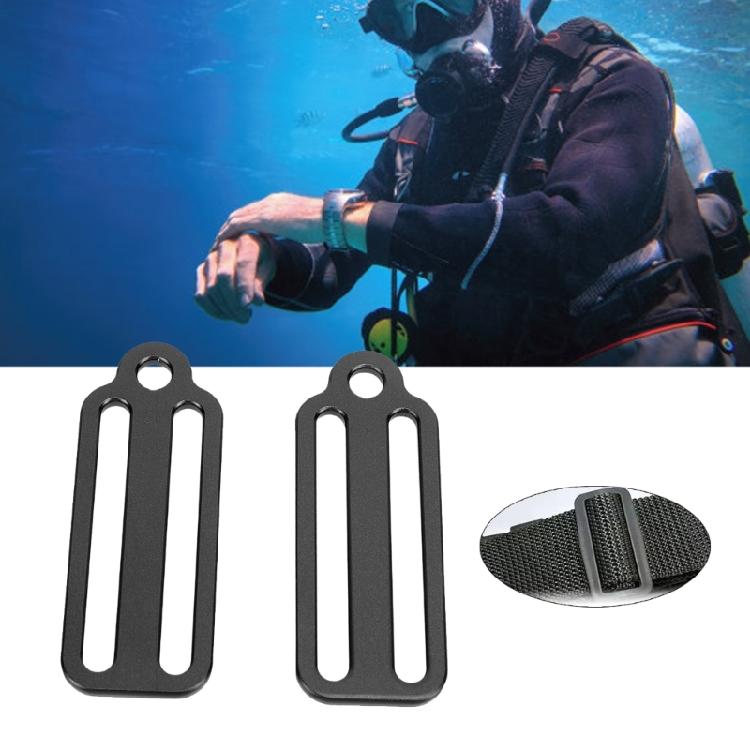 2Pcs Scubas Diving Webbing Belt Slide Stoppers Universals Weight Belt Keeper Retainer AntiLost Slide Buckles Slider