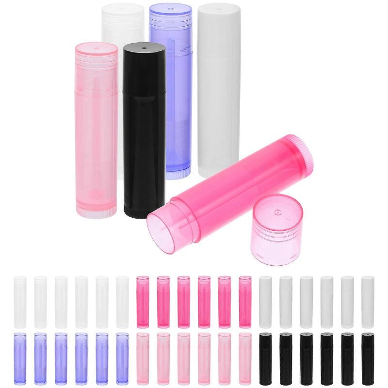 Lip Balm Tubes Empty Lipstick Tubes for Storage 60Pcs Travel Friendly Containers