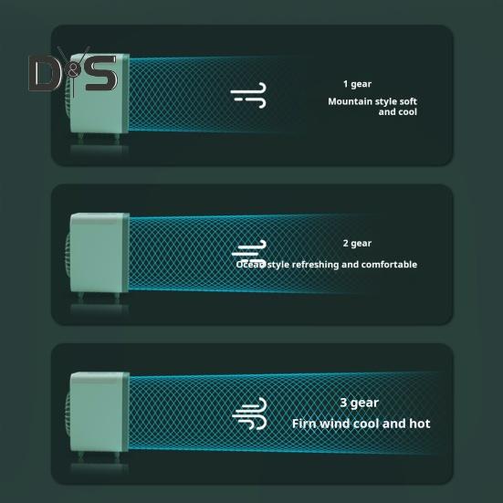 Air Conditioner Cooling Fan with Water Tank 3 Speed Settings Strong Airflow Portable Rechargeable Air Cooler Electric Fan