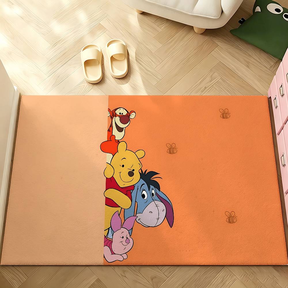 Cute W-Winnie The P-Pooh-S Kawaii Carpet Bathroom Anti-slip Mat Door Mat Home Decoration Mat Entrance Door Mat Scratch-resistant