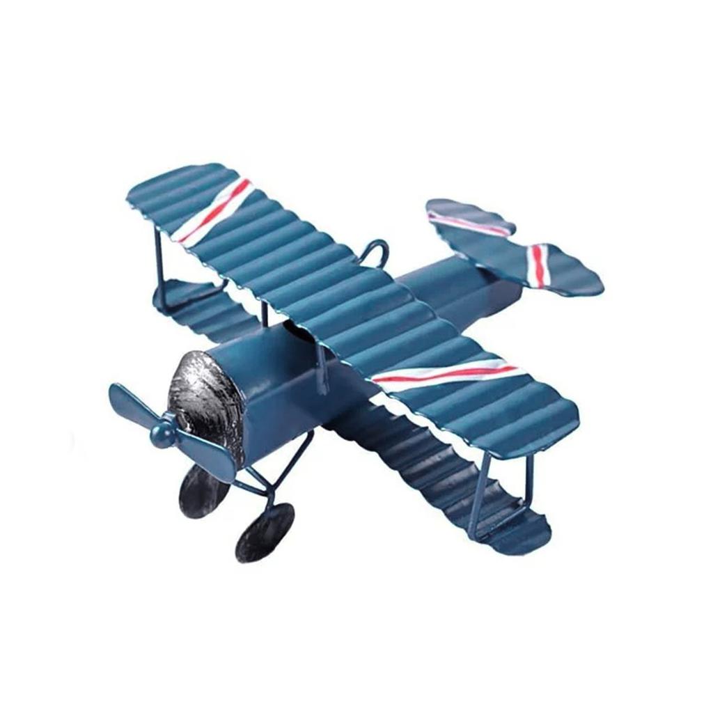 Retro Iron Small Airplane Model Ornaments Creative Iron Small Airplane Crafts Home Decorations