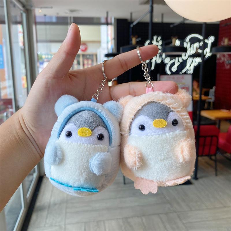 Adorable Penguin Plush Pendant: Cartoon Style Backpack Accessory