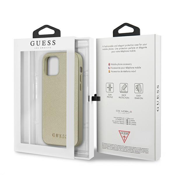Guess Guhcp12Liglgo Iphone 12 Pro Max 6,7 Złoty/Gold Hardcase Iridescent