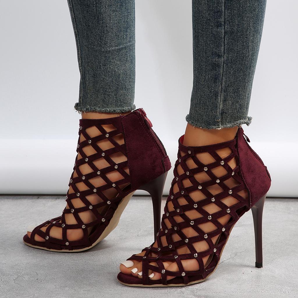 High Heels Sandals Women 2026 Summer Black Modern Shoes Fashion Sexy Peep Toe Designer Sandals Banquet Party Shoes