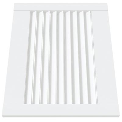 Slatted Design Cabinet Door White 39.5 X 49.4 Cm Solid Pine Wood