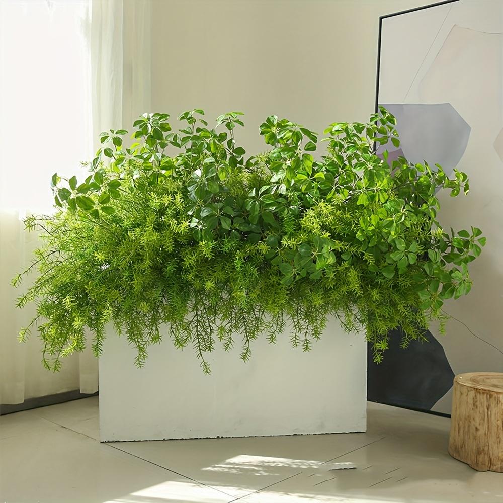 Large Artificial Rosemary Stems Fake Rosemary Branches Water Grass Greenery Plants Faux Plastic Shrubs for Home Office Garden