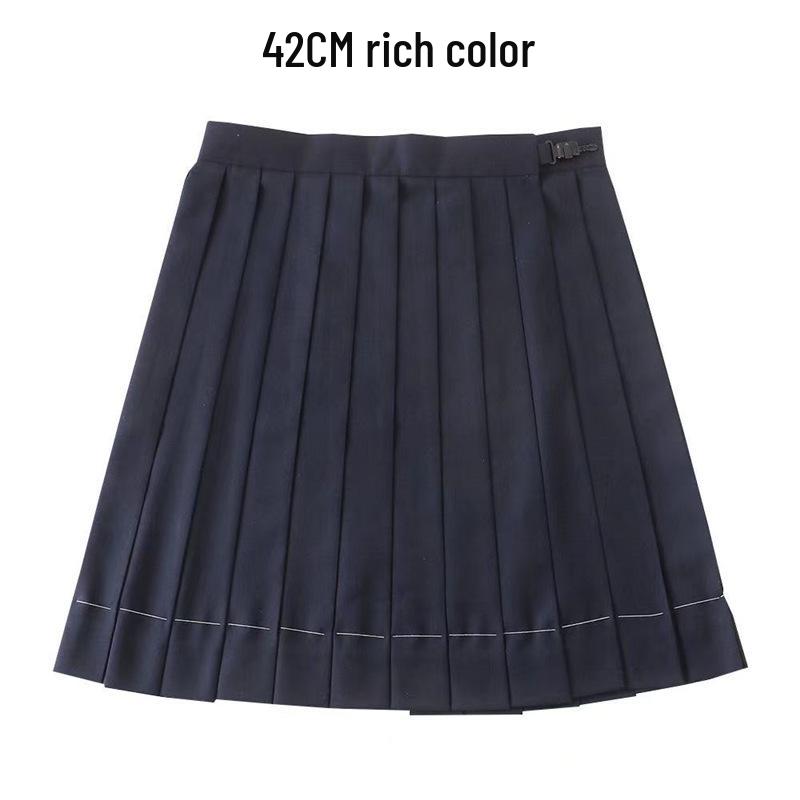 White Long Sleeve Petite College Style JK Uniform Shirt for Women – Versatile, Mid-Length, Perfect for Autumn.