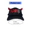 Embroidery Patched Baseball Hat for Adult Fashion 2000s Cool Hat Girl Adjustable Baseball Hat for Casual Party