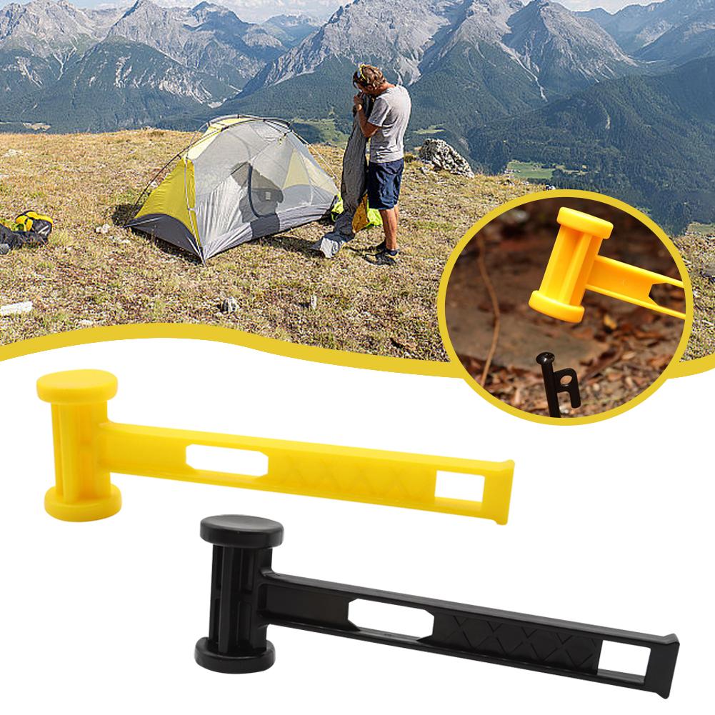 

Outdoor Light Weight Hammer PE Solid Color Pulling Tools Nail Hammer For Camping Ground Nail Ha E5M4