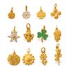 Small Fresh Flower Pendant Collection Exquisite Small Rose Sunflower Shape Bracelet Necklace Pendant