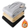 Pants for Men In Autumn and Winter, Thickened with Fleece for Outerwear, Casual Pants, Warm Lamb Wool Sports Sweatpants
