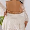 Bohemian Muschel Körperkette für Damen Strandurlaub Taillengürtel Boho Sommerschmuck für Badebekleidung Tropisches Geschenk