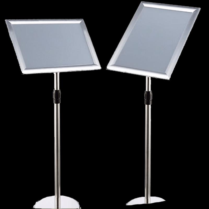 Freestanding Stainless Steel Rotating Display Sign Holder