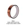 20mm 33m Polyimide Tape Tawny Heat Resistant Electrical Insulation Tape High Temperature Acid Alkali Resistant Durable