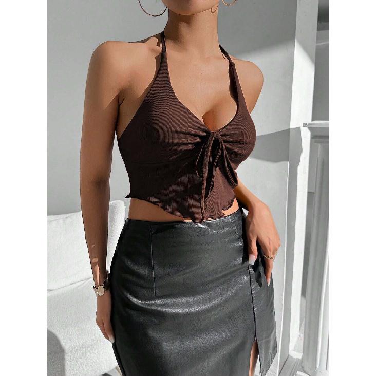 New Summer Casual Temperament Slim Fit Sexy Vest T-Shirt Sleeveless Suspender Versatile Top Strapless Women