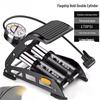 Universal High-Pressure Foot Pump for Cars, Bicycles, Electric Bikes, Motorcycles, and Household Use