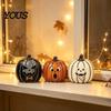 Multiuse Holiday Party Decorations 3/4Pcs Vintage Wooden Pumpkin Decor, Rustic Fall Tabletop Centerpiece, Farmhouse American Country Home Accents