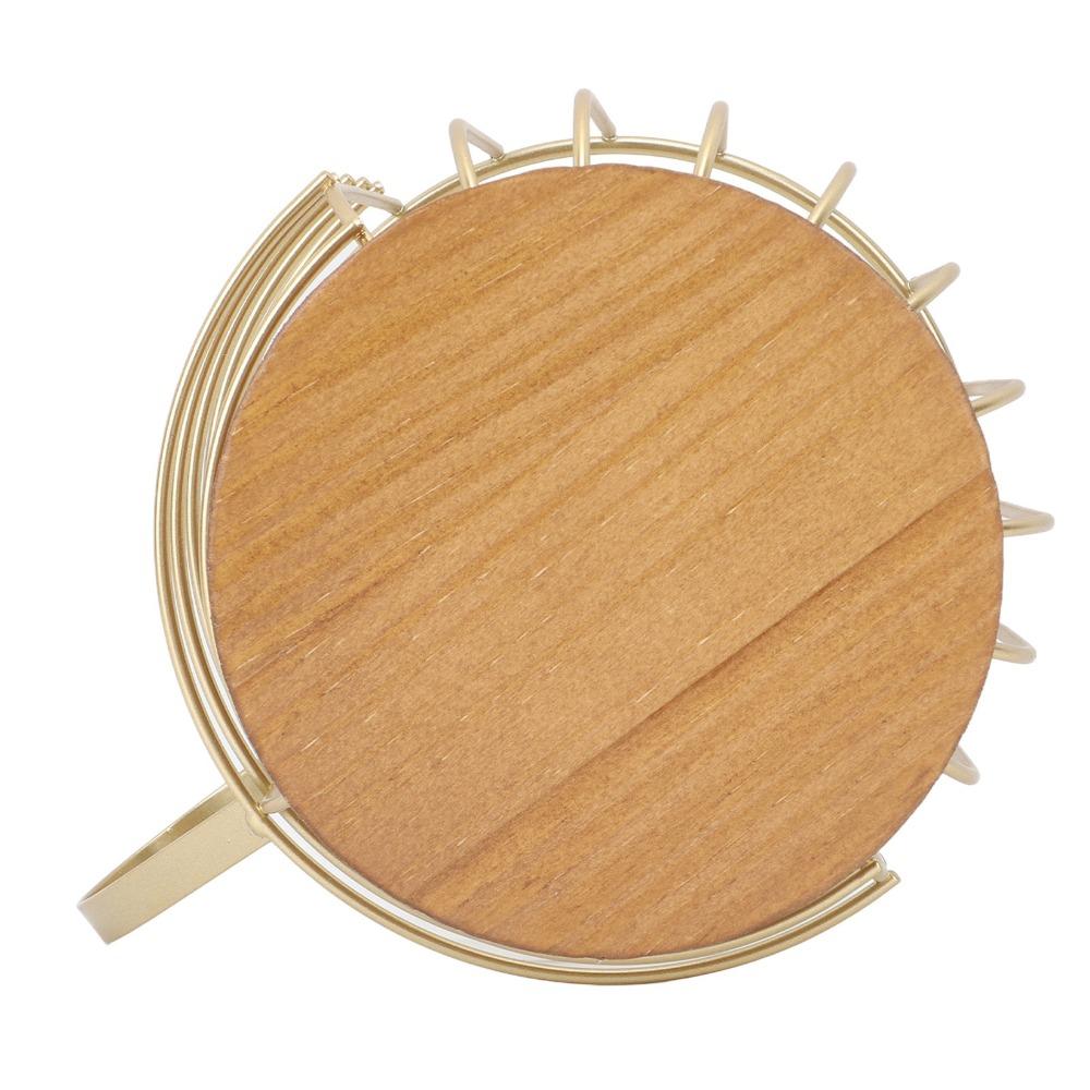 Wooden Base Coffee Pod Holder With Lid Space Saving Coffee Pods Storage Organizer Large Capacity Wire Construction
