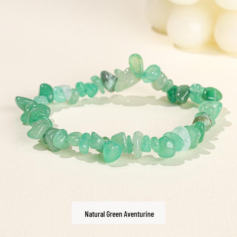 Jingdong Seven-Color Agate Chip Elastic Bracelet
