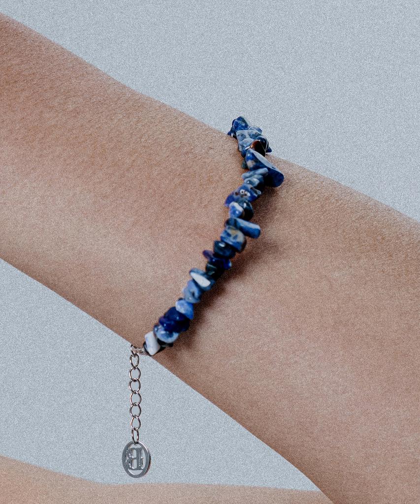 Scalettoblack Wsm017 Sodalite Stone Bracelet