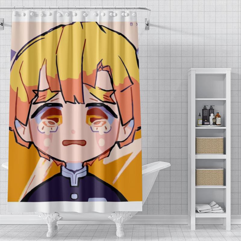 

Home Shower Curtains For Bathroom Waterproof Fabric Bathroom Curtains Anime Animal Style Modern Shower Curtain 180X200 90X180 W60H190(CM)-1 Pcs