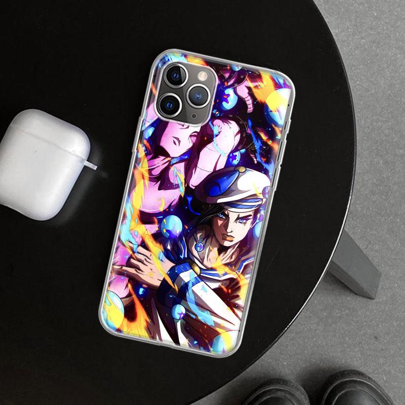 JoJo's Bizarre Adventure Hot Anime Phone Case Cover for iPhone 11 12 13 Mini 14 15 Plus 16 Pro Max 17 Air 7 8 + SE Art Customize