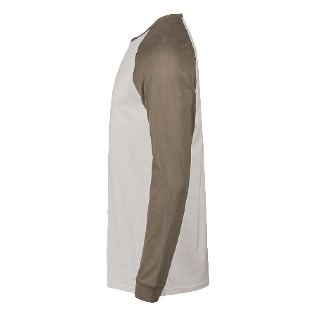 Tee Jays Mens Unlabeled Baseball Long-Sleeved T-Shirt