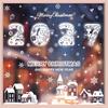 1117 Christmas Stickers Merry Christmas Decals White Snowflake Static Cling Santa Reindeer Snowman Window Decor