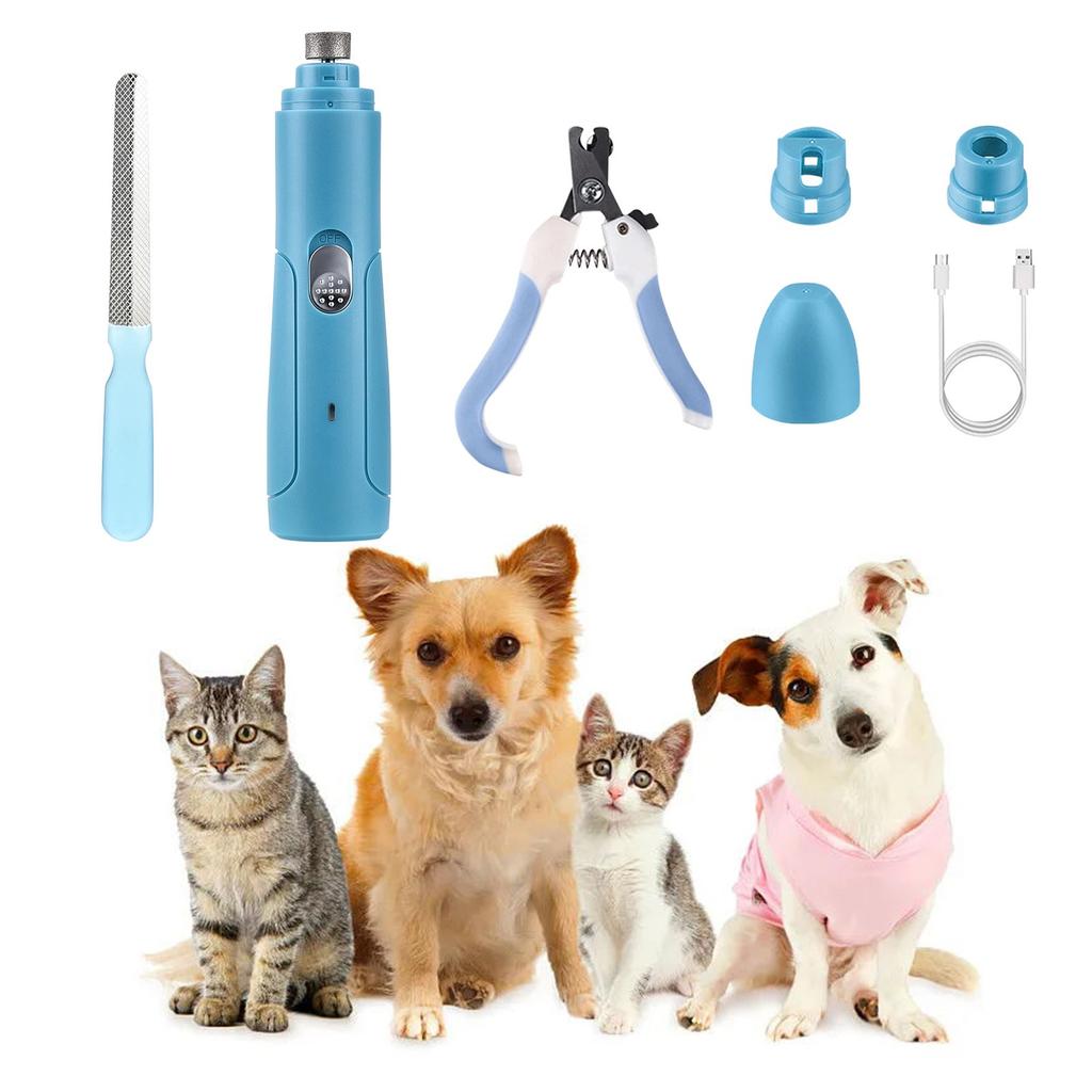 1 Set Tiernagelknipser Hundennageltrimmer und Kit mit 3 Anschlüssen Passend für kleine/mittlere/große Haustiernagelknipser für Katzen Geräuscharm