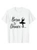 Vintage Wounisex T-shirt Top Mode Dans Print Meisjes T-shirt Dans Ballet T-shirts Ronde Hals Korte Mouw Zomer Harajuku Dameskleding