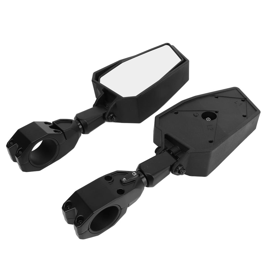 Side Rear View Mirrors 180 Degree Adjustable 1.75in Clamp Replacement for Polaris RZR 800 900 1000 XP