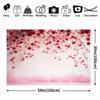 2D Hanging Pink and Red Rose Floral Backdrop Photography Banner