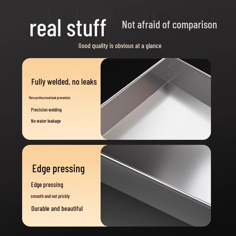 Yangge Heavy-Duty Stainless Steel Rectangular Drip Pan