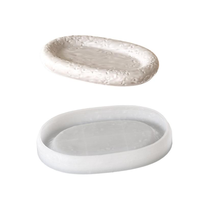 

Silicone Mold for Tray Cup Oval Shaped Plaster Plate Mould Jewelry Tool