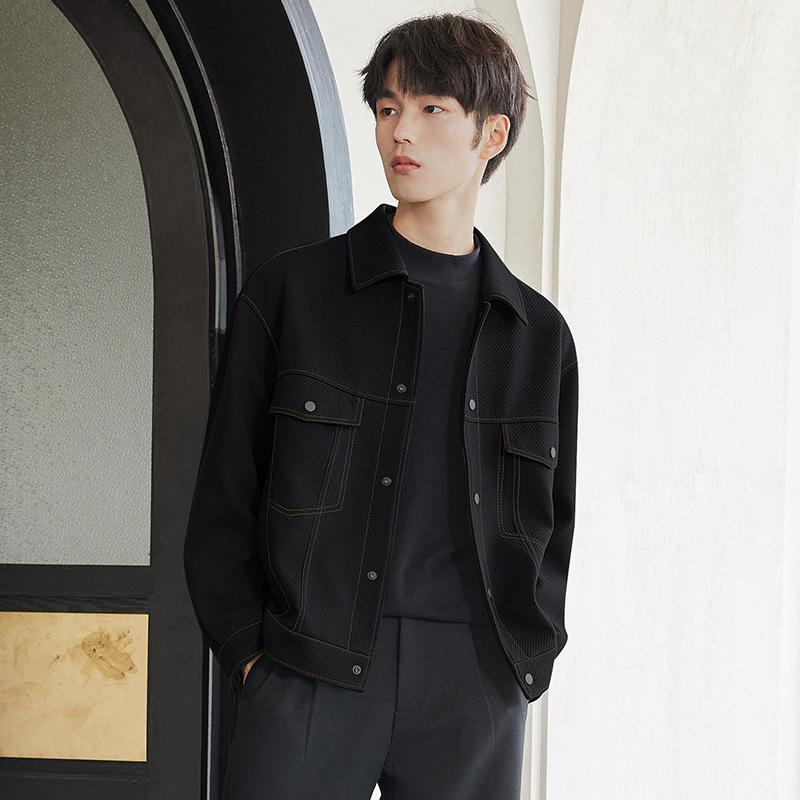 Men's Trendy Casual Lapel Jacket - Spring & Autumn 2025 Collection