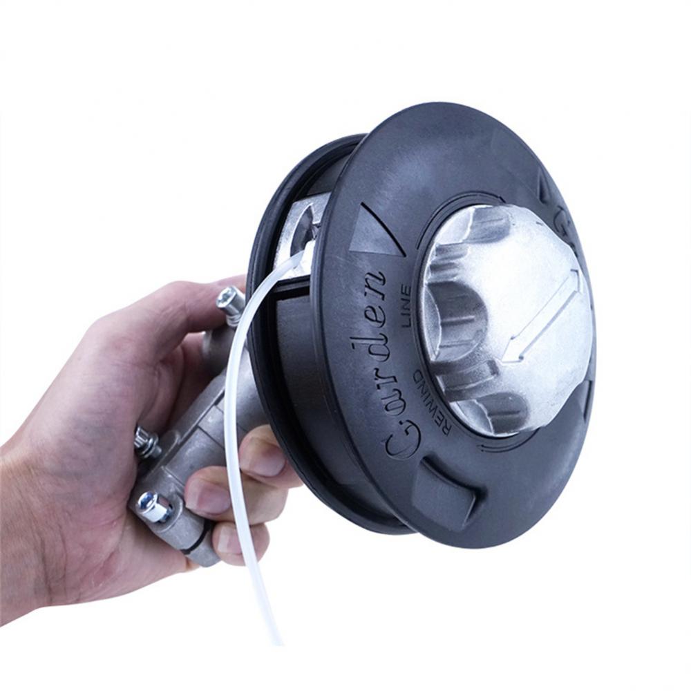 Universal M10 Aluminum Nylon Automatic Grass Trimmer Head Brush Mower Bump Spool 2 Lines Cutter Thread Line String Saw
