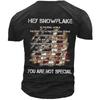 Men's 3D Printed T-Shirt Alphabet Pattern Printing Short Sleeve O-Neck Pullover Casual Top